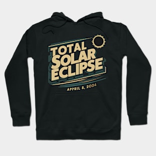 Total Solar Eclipse - 3D Text Style Hoodie